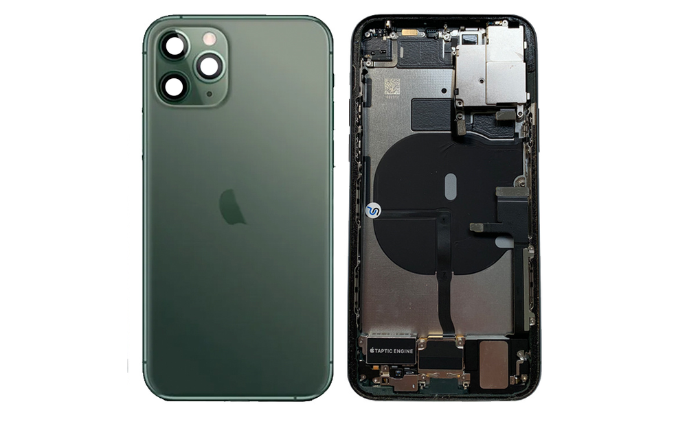 Behuizing volledig gemonteerd - US (A grade) - Groen voor iPhone 11 Pro