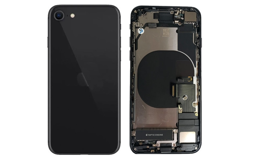 Behuizing volledig gemonteerd - US (A grade) - Zwart voor iPhone SE 2020