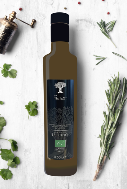 Olivenöl Bio  "Leccino"  aus schwarzen Oliven