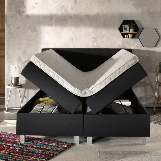 Boxspring met Opbergruimte - Duo Londen