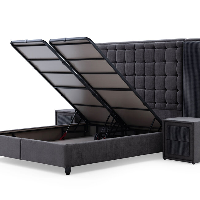 Boxspring met Opbergruimte - Bamboobedd