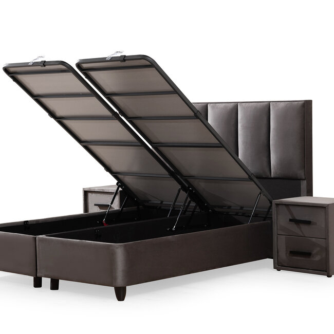 Boxspring met Opbergruimte - Birdybedd