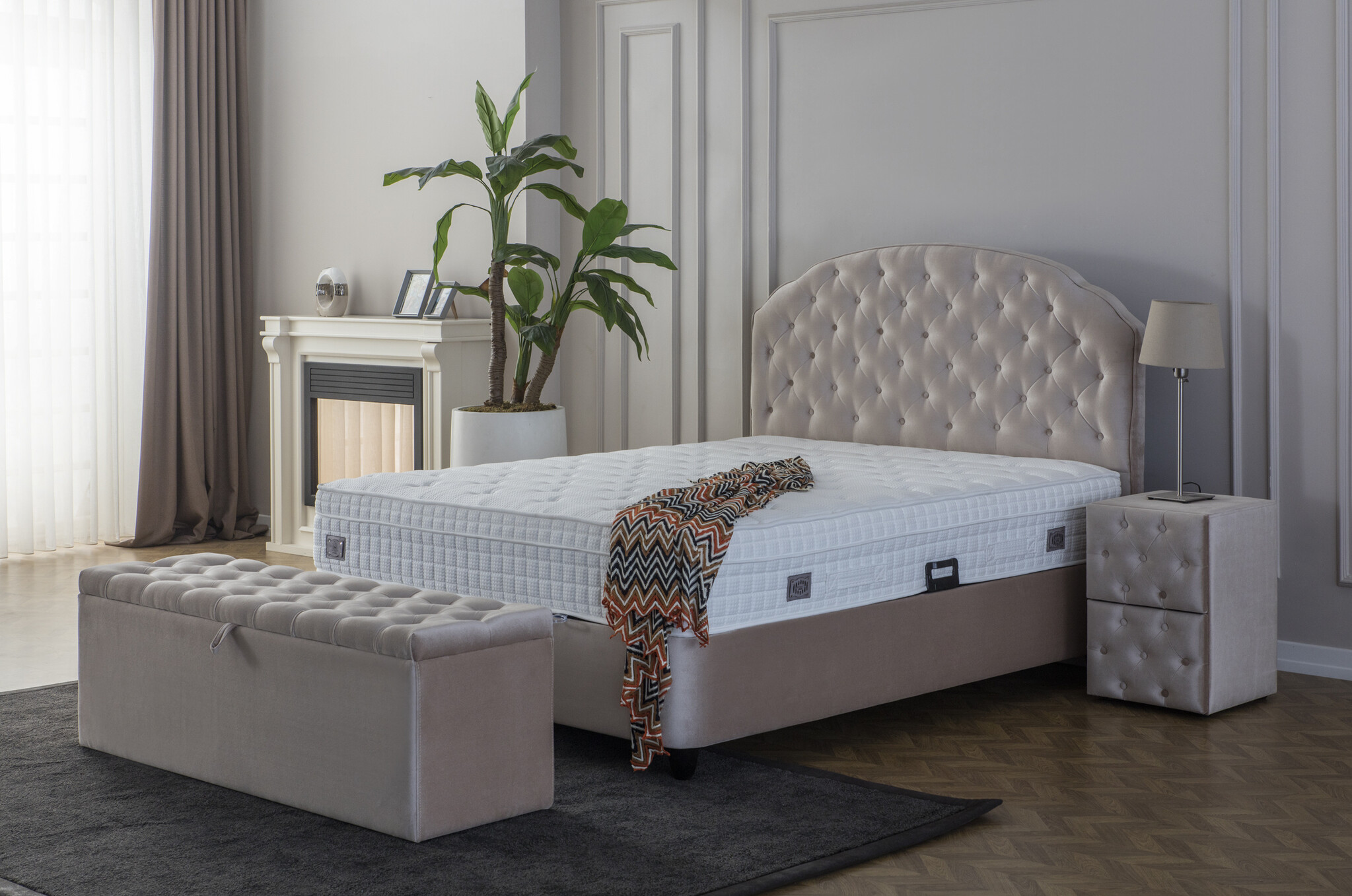 Boxspring met Opbergruimte - Ashley - Boxspring-Warenhuis.nl