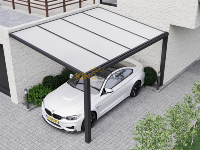 Carport in antraciet van 4,06 x 4 meter