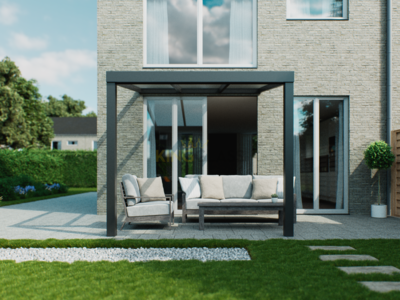 Veranda | Polycarbonaat | Antraciet | 3.06 x 2.5 meter