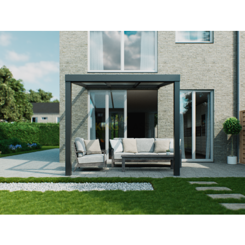 Veranda | Polycarbonaat | Antraciet | 3.06 x 2.5 meter