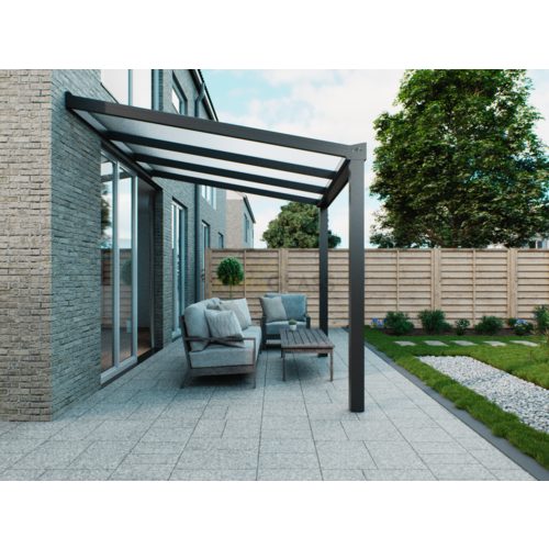 Veranda | Polycarbonaat | Antraciet | 3.06 x 2.5 meter