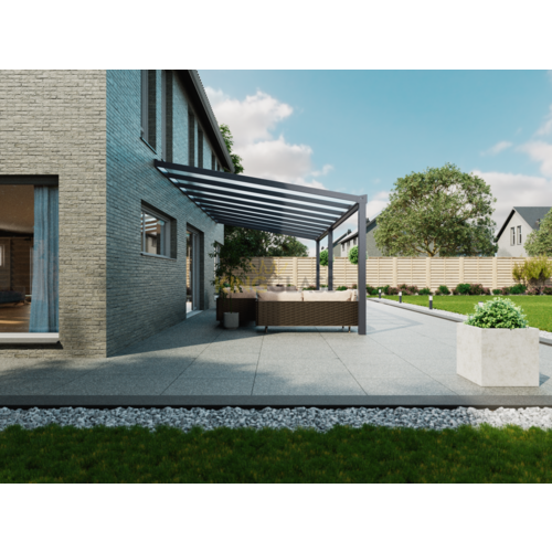 Veranda | Polycarbonaat | Antraciet | 9.06 x 2.5 meter