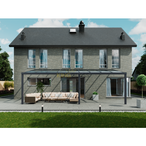 Veranda | Polycarbonaat | Antraciet | 9.06 x 2.5 meter