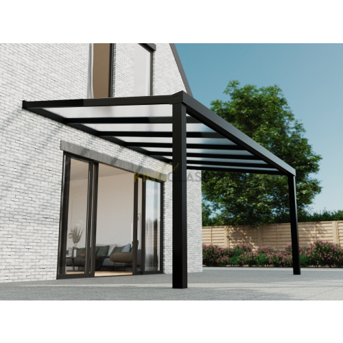 Serre in zwart van 5,06 x 3,5 meter Serre in zwart van 5,06 x 3,5 meter