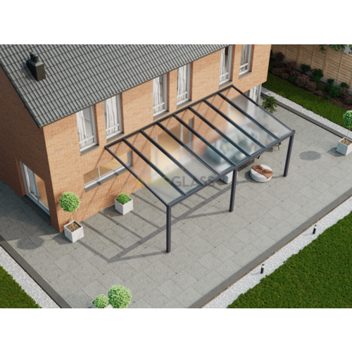 Veranda | Glas | Antraciet | 8.06 x 4 meter Veranda | Glas | Antraciet | 8.06 x 4 meter