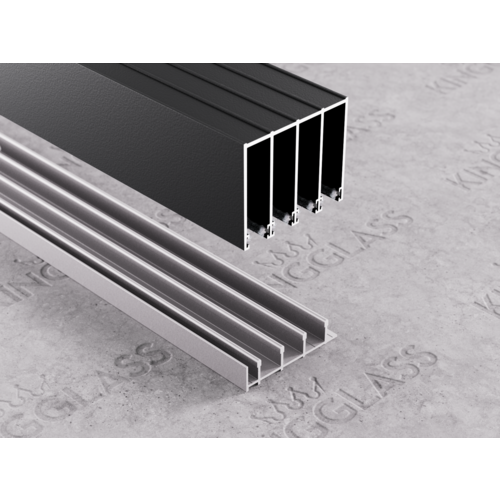 Bovenrail en onderrail Bovenrail en onderrail