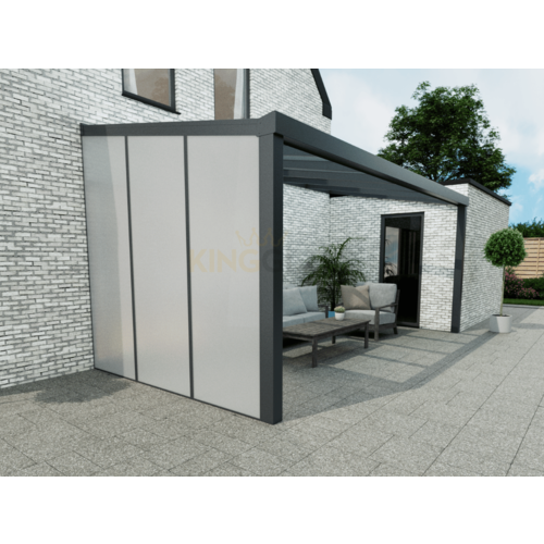 Polycarbonaat Zijwand | Antraciet