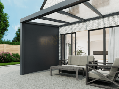 Aluminium Zijwand | Antraciet