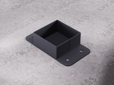 Vloerplaat t.b.v. midden Staander