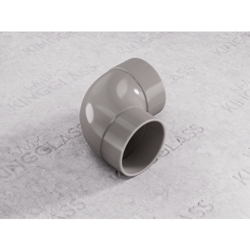 PVC Bocht regenpijp 87 x 80MM  HWA GLAD