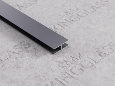 H-profiel 6M -Antraciet