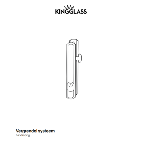 Vergendelsysteem Glazen Schuifwand Handleiding Cover