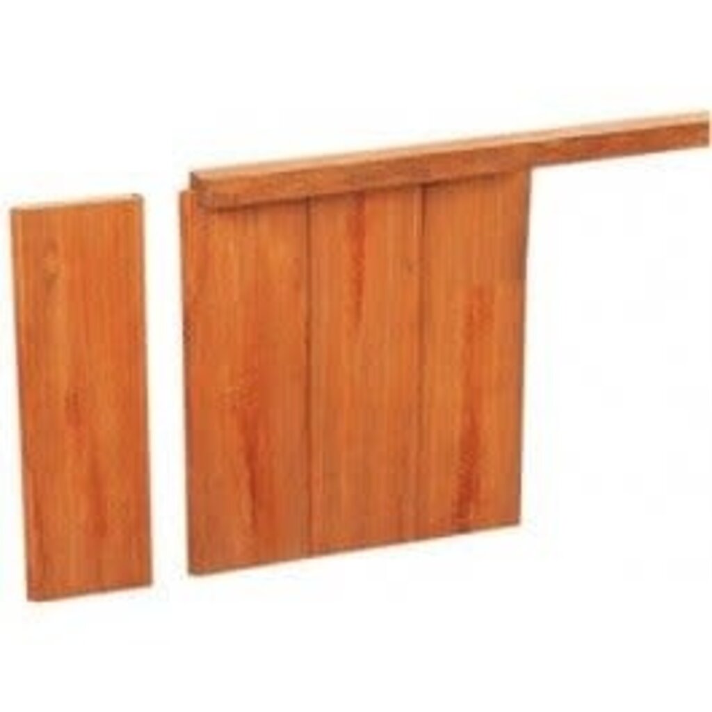 Walbeschoeiing Hardhout Damwand 3 x 20 x 18.5 wb 2 mtr