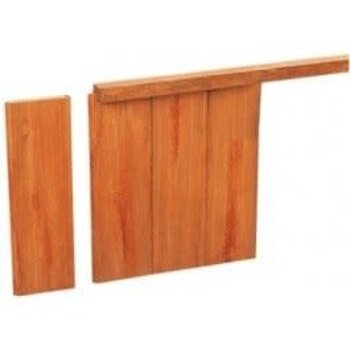 Walbeschoeiing Hardhout Damwand 3 x 20 x 18.5 wb 2 mtr