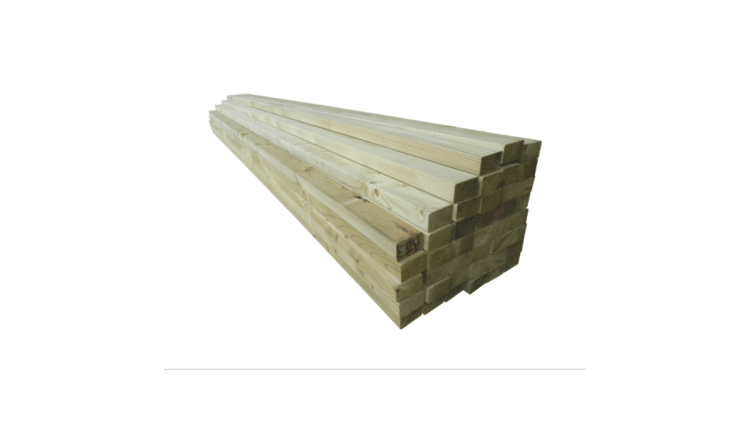 Vuren gording 4.5 x 14.5cm Lengte 4.20cm