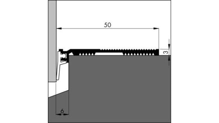 Slijtdorpelprofiel Anb 7 Ar 50Mm Breed 300Cm Elton