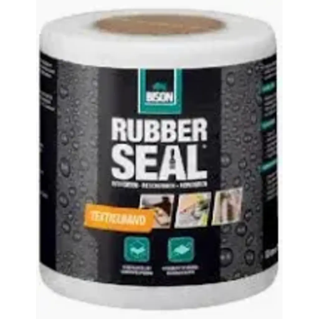 Bison Rubber Seal Textielband 10cmx10mtr