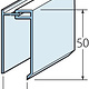 2- delig U profiel 19 mm