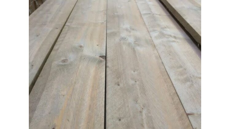 Steigerplank Verouderd grijs 30 x 195