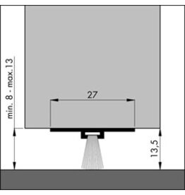 DORPELSTRIP DBS MET BORSTEL  ELTON 100CM