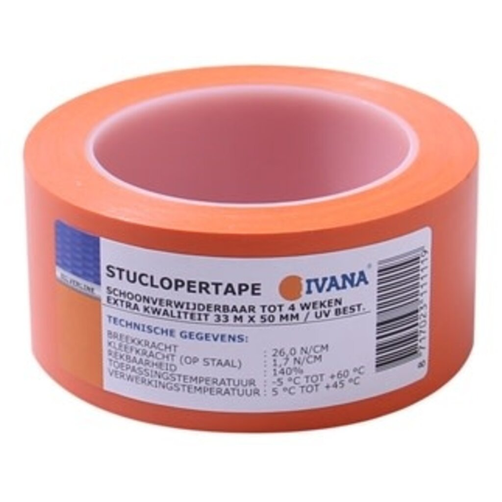 STUCLOPERTAPE     IVANA  33 MTR. X 50 MM. ORANJE