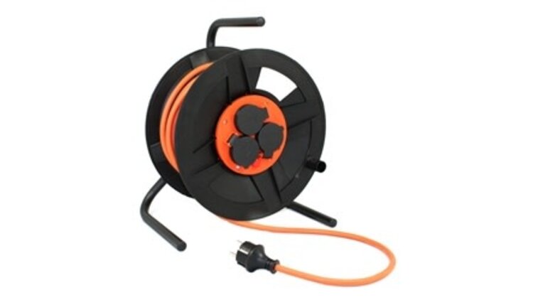 KABELHASPEL BLACKMASTER  VINYL    25MTR 3X1.5