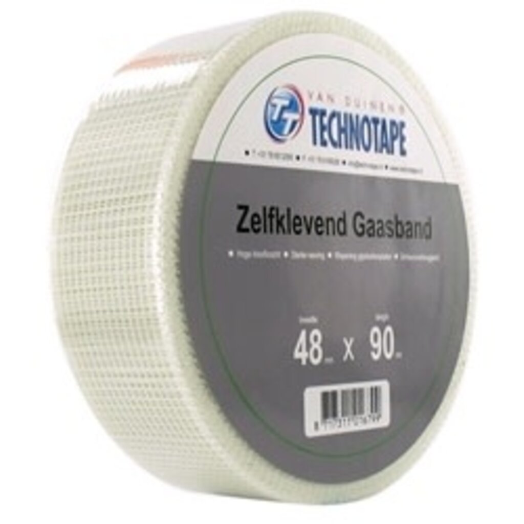 GLASVEZELTAPE INDOOR | 75 G/M² 48 MM X 90 MTR WIT