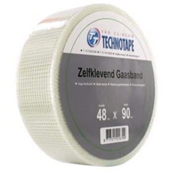 GLASVEZELTAPE INDOOR | 75 G/M² 48 MM X 90 MTR WIT