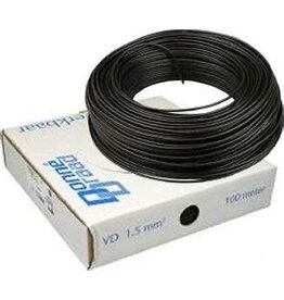 Installatiedraad VD-D bk 1,5 mm2