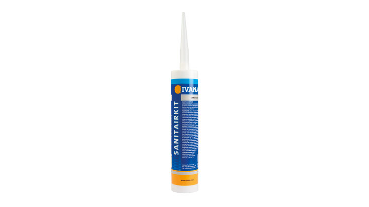 IVANA SANITAIRKIT KOKER 310ML transparant grijs (trijs)
