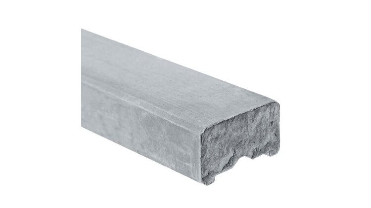 Berton©-afdekkap wit/grijs. vlakke kop 200 cm tussenmodel