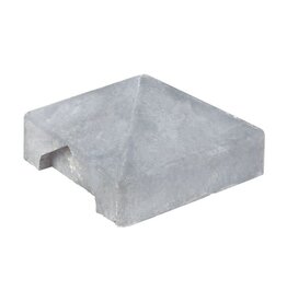 Berton©-afdekpet wit/grijs. diamantkop