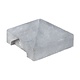 Berton©-afdekpet wit/grijs. diamantkop