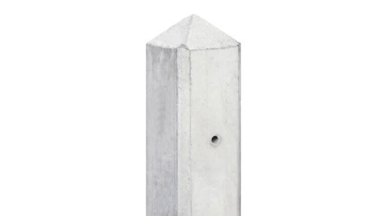 Berton©-motiefpaal Schie wit/grijs. diamantkop