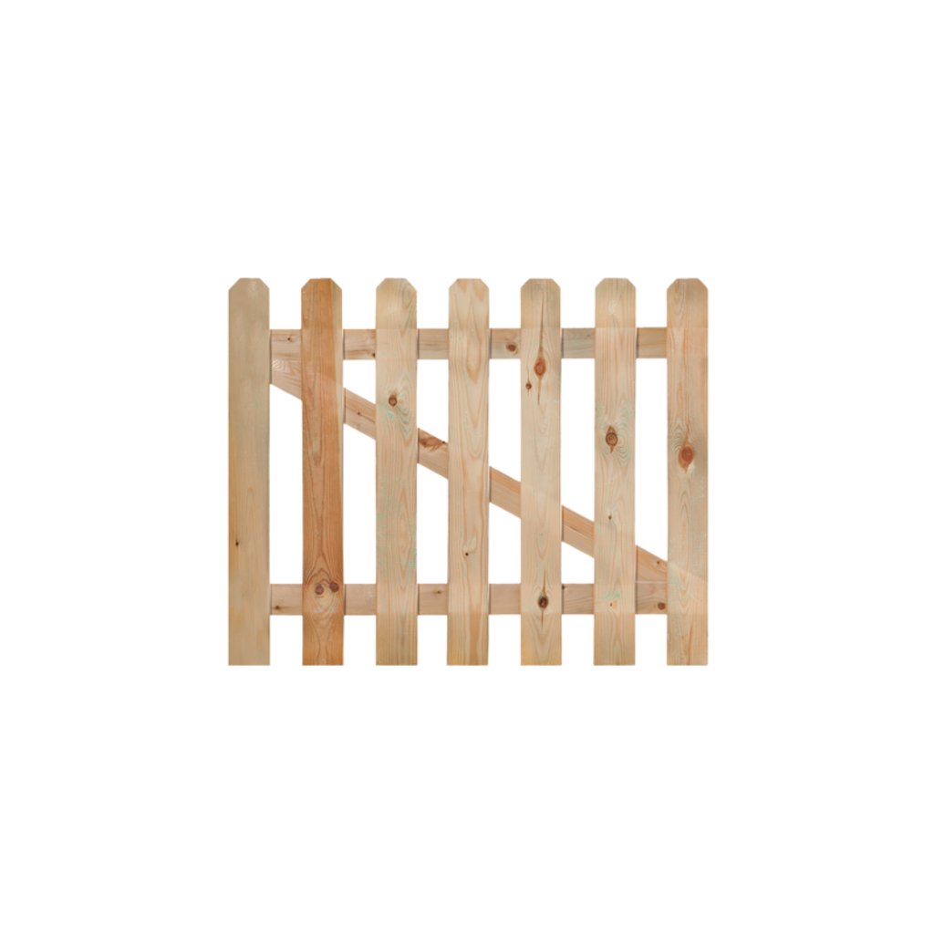 Tuinhekdeur Grenen Recht