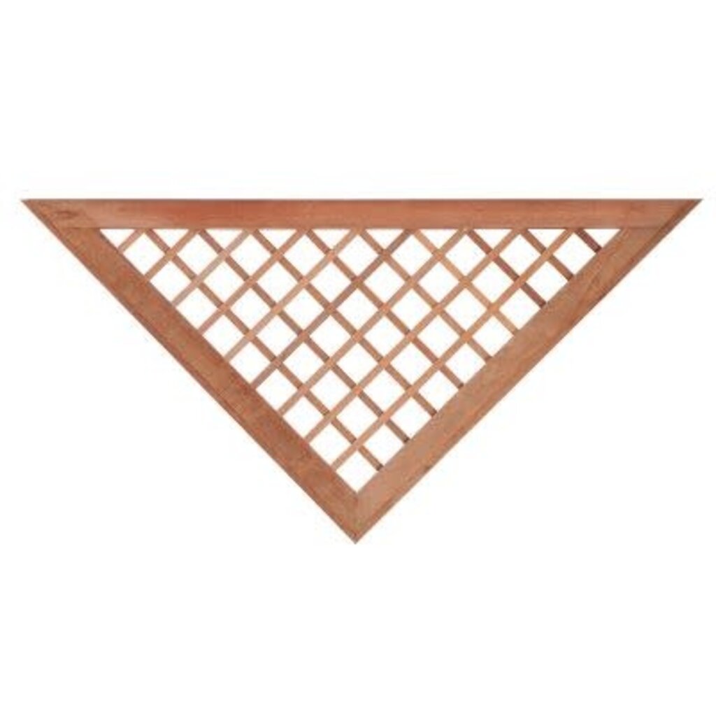 Inzet V-Trellis hardhout kunstmatig gedroogd voor recht 16 mm tuinscherm B160 x H80 cm