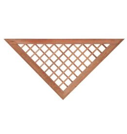Inzet V-Trellis hardhout kunstmatig gedroogd voor recht 16 mm tuinscherm B160 x H80 cm