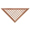  Inzet V-Trellis hardhout kunstmatig gedroogd voor recht 16 mm tuinscherm B160 x H80 cm