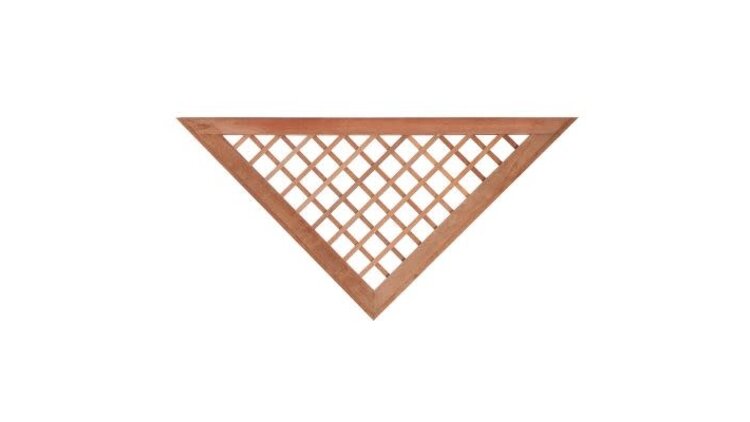 Inzet V-Trellis hardhout kunstmatig gedroogd voor recht 16 mm tuinscherm B160 x H80 cm