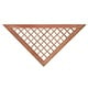 Inzet V-Trellis hardhout kunstmatig gedroogd voor recht 16 mm tuinscherm B160 x H80 cm
