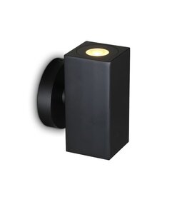 Wandlamp Lamego zwart 2 x 1.5 watt up and down