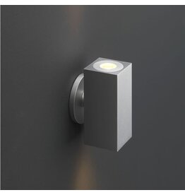 Wandlamp Lamego zilver 2 x 1.5 watt up and down