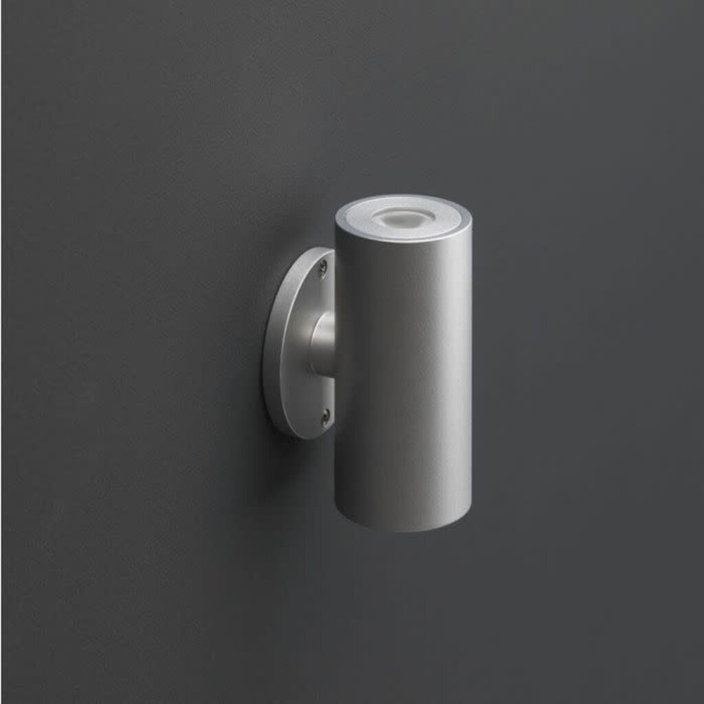 Wandlamp Amadora Zwart LED warm wit Rond 2 x 1.5 w up and down