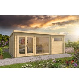 Blokhut - Tuinhuis 40mm met iso glas Flow